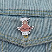 Fun Animal Series do yoga sloth Enamel Pins Fashion cartoon clothing accessories Badge Jewelry gifts for friends