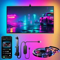 3.8M 5M 5V USB RGBIC LED Ambilight do telewizora z czujnikiem AR Color Gamut, adaptacyjne podświetlenie TV, synchronizacja RGB TV, sterowanie aplikacją.
