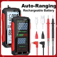 FS899C FS899L Digital Multimeters 4.8" Large Screen 6000Counts Smart Multimeter Auto-Ranging Capacitance Ohm Hz Diode Live Check