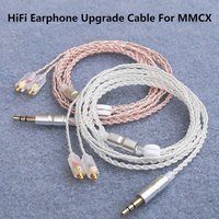 HiFi Earphone Upgrade Cable MMCX 3.5mm 1.2m Silver Plated Core Cable For IE200/IE300/IE600/IE900/ N5005/N30