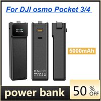 5000mAh Battery Handle for DJI osmo Pocket 3/4 Extended Accessories Battery Handle Mobile Power with MINI Tripod