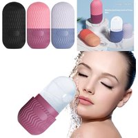 Face Massage Roller Silicone Cube Tray Shape Face Facial Ice Roller Massage Facial Reusable Ice Face Roller Skincare Tool