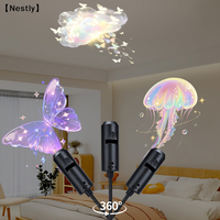 LED Projection Light USB LED Projector LED Dream Projection Night Light LED Projector With 10 Patterns〔Nest〕