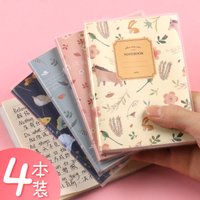 A6 Rubber Cover Book Thickened Small Notebook Portable Notepad Small Pocket Book Korean Small Fresh Cute Notebooks and Journals