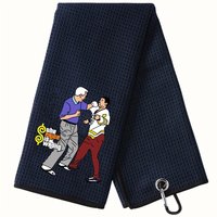 Happy Gilmore Funny Waffle Golf Towel Large 16x24 Clean Golf Club Ball Premium Strength Ultra Absorbent Gear Happy Men Gilmore