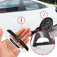 4Pcs Car Door Rearview Mirror Protector Stickers Rubber Anti-Collision Strip For Audi Sline A1 A3 A4 A5 A6 A7 A8 B8 B9 B6 C6 Q2