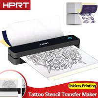 Portable A4 Thermal Tattoo Stencil Printer Inkless Tattoo Drawing Print Bluetooth for Tattoo Artists Compatible with Smartphone