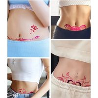 Sexy Tattoo Goddess Breast Private Lower Abdomen Womb Tattoo Sexy Alternative Adult Temptation Women Sexy Tattoo Stickers