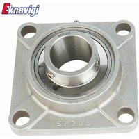 1PCS 304Stainless Steel Insert Bearing Square Base SUCF201 SUCF202 SUCF203 SUCF204 SUCF205 SUCF206