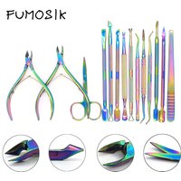 1pcs Stainless Steel Dead Skin Remover Nails Cuticle Pusher Double-ended Cuticle Pusher Remover Nail Art Cleaner Care Tool