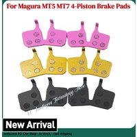For Magura MT5 MT7 Four Piston Brake Pads Semi-Metallic Ceramicum Friction Durable For MTB Bicycle Disc Brake Pads