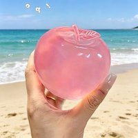 Green Apple Maltose Squishy Toys Slow Rising Anti Stress Sensory Fidgets Toy Soft Simulated Transparent Decompression Toy