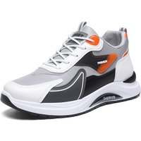Men's shoes with breathable mesh, thick-soled sports shoes, lightweight and comfortable leather surface, running shoes, casual s