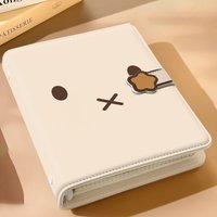 Miffy Magnetic Notebook Kawaii Anime PU Waterproof Durable Learning Stationery Bookkeeping Detachable Loose Leaf Diary Book Gift