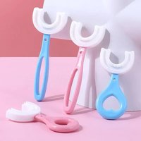 2-6pcs Baby Toothbrush Children 360 Degree U-shaped Child Toothbrush Teethers Baby Tooth Brush Silicone Kids Teeth Oral Care