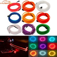 1M/2M/3M/5M Universal Cars Interior Lighting LED Strip Decorations Garland Wire Ropes Tube Lines Flexible Neon Lights USB Drive