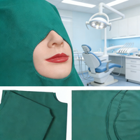 Dental-Oralchirurgie-Handtuch, dunkelgrünes Baumwolltuch, sterilisierbares quadratisches chirurgisches Abdecktuch für zahnmedizinische Eingriffe