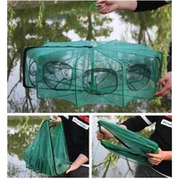Collapsible Fishing Trap Lightweight Fishing Basket Crab Trap for Riverbed & Coastal Fishing Use