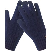 AliExpress NONE Winter Knitted Wool Warm Gloves for Men's and Women's Touch Screen Thickened Full Finger Gloves Outdoor Cycling Skiing Gloves