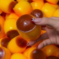 Caramel Pudding Handmade Ball Product Pinch Music Slow Rebound Wet Soft Stress Relieving Toy Release Toy