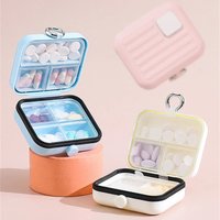 Portable Mini Travel Medicine Box Seven-Day Tablet Organizer Jewelry Storage Container Compact Drug Dispenser for On-the-Go