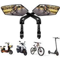 AliExpress NONE 2pcs HD Wide Angle Bike Rearview Mirrors - 360° Adjustable, Fit for Electric Scooters, Ebikes, Motorcycles & Mountain Bikes
