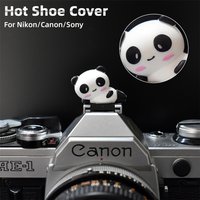 Cute 3D Panda Camera Hot Shoe Cover Creative Resin Dustproof Cap Protector for Nikon Canon Sony Fujifilm DSLR Mirrorless