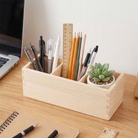 D5BB Desktop Decorations Desk Container Pen Tray Shelf Cosmetic Organizers for Home & Office Decorative Makeup Brush Holders