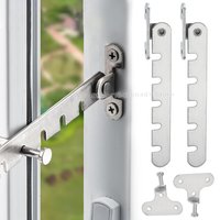 Adjustable Window Restrictor Latch Window Wind Hook Support Limiter Brace Casement Lock Childproof Restrictor Safety Locks