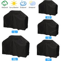 Black Waterproof BBQ Cover Outdoor BBQ Accessories Grill Cover Anti Dust Rain Gas Charcoal Electric Barbeque Protective Cover