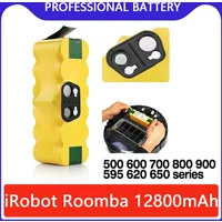For iRobot Roomba Battery Rechargeable Battery 14.4V 12800mAh 500 550 560 600 650 698 780 876 900 Series Vacuum Cleaner Battery