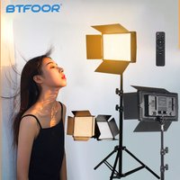 Lumière LED de Studio Photo pour Youbute, éclairage vidéo en direct sur caméra 40W/50W, enregistrement vidéo Portable, lampe de panneau de photographie