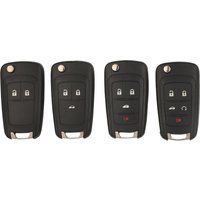 Jingyuqin Flip Folding Fernbedienung Auto Schlüssel Shell Fall Fob Für OPEL VAUXHALL Insignia Astra Zafira 2 3 Taste HU100 Klinge MIT AUFKLEBER
