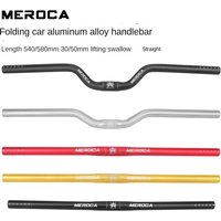 MEROCA Bike Handlebar 25.4X540/580mm Straight/Swallow Bicycle Riser Handlebar Aluminum Alloy Cycling Accessories