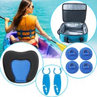Kayak Seat Cushion Non-Slip Paddle Board Sitting Pad Waterproof Paddle Board Cooler Bag D Ring Clips Kayak Accessories
