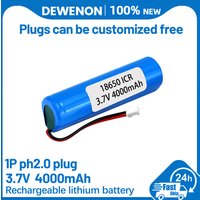 3.7V 18650 4000mah Rechargeable Lithium Battery + PCB Protection Board XH-2P PLUG