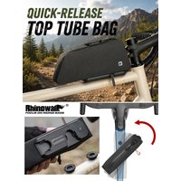 AliExpress Rhinowalk Bike Top Tube Bag Quick Release Waterproof Bike Frame Pack Hard Shell Cycling Front Storage Bag for MTB Road Bicycle