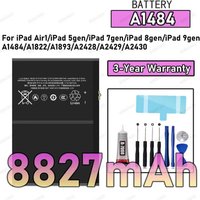 100% New High Quality A1484 8827mAh Battery For ipad Air1/ipad 5/ipad 7/ipad 8/ipad9/A1484/A1822/A1893 tablet Battery Bateria+Fr