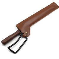 Outdoor mountain camping tools fire poker PU leather storage holster three color charcoal holder holster outdoor gadgets