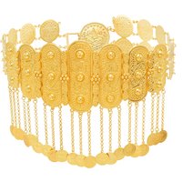 Golden Coins Metal Belts India Belly Dance Moroccan Waist Chain Afghan Turkish Kurdistan National Dress Body Jewelry for Women