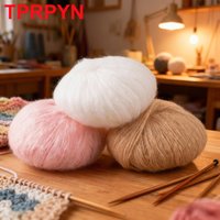1Pc 25g mohair yarn for knitting Sweater Scarf Shawl Thread Crocheting Hand Knitted fuffly long plush line