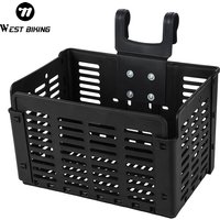 AliExpress West Biking WEST BIKING Foldable Bicycle Basket Portable MTB Road Bike Handlebar Front Storage Rack Multifunctional Cycling Accessories