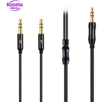 Koceta 3.5mm To Double 3.5mm OFC Headset Cable On-Ear Headphone Upgrade Replacement Cable Wire For HE400Se HE400I HE560 HE350