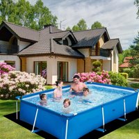 Under Pool Padding Square Thickened Puncture Protection Heavy Duty Pool Ground Mat For Home Backyard Lawn Patio Resort Hotel