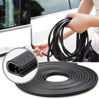 2Pcs Car Door Edge Anti-Collision Rubber Strip Universal Door Bottom Seal Anti-Scratch Dustproof Sound Insulation Car Accessory