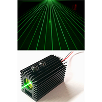 532nm 50mw Fan-Shaped Green Laser Module with Heat sink