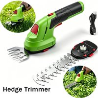 Handheld Cordless Hedge Trimmer, Portable Electric Trimmer, Shrub Trimmer With Built‑In Battery, Used For Outdoor Courtyard Landscape Maintenance