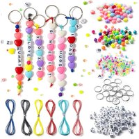 286pcs/bag Fun DIY Beaded Bracelet Necklace Kids Birthday Party Baby Shower Wedding Guests Carnival Christmas Gift School Prizes