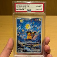 High Quality DIY PSA Card Pokemon Center×Van Gogh Museum: Pikachu with The Starry Night Collectible For Collectors Pokemon Card