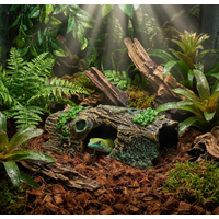 Simulated Reptile Hide House Terrarium Cave Ornament for Lizard Habitat Decoration